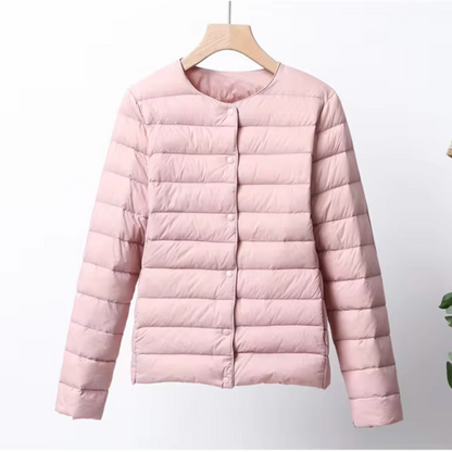 Veste légère pour femme | Doudoune imperméable sans col