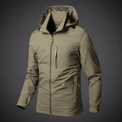 Herren Freizeitjacke Mit Kapuze Sportlich - IdealeKleiden