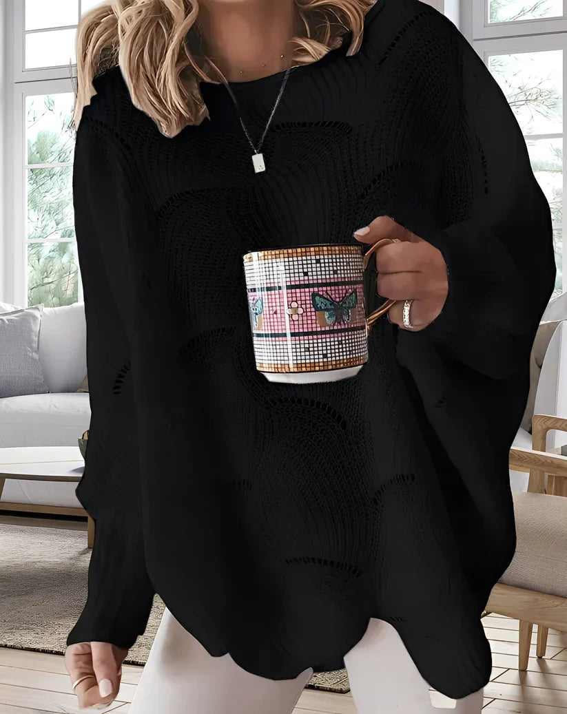 Pull stylé à col en V pour femme