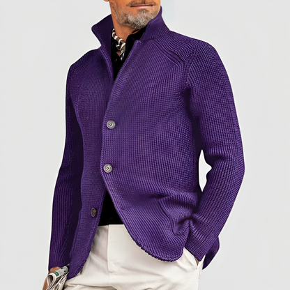 Manteau Cachemire Homme Boutonné Élégant