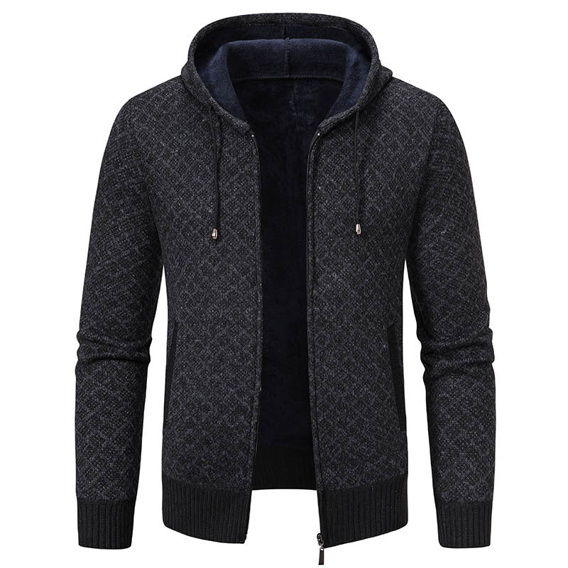 Veste élégante homme capuche coupe slim