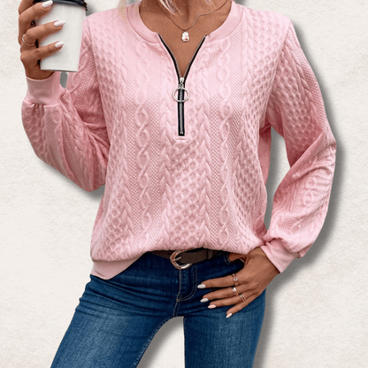Pull pour femmes, fermeture éclair, qualité supérieure