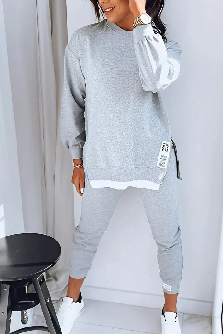 Ensemble de survêtement femme sport loisir sweat-shirt pantalon