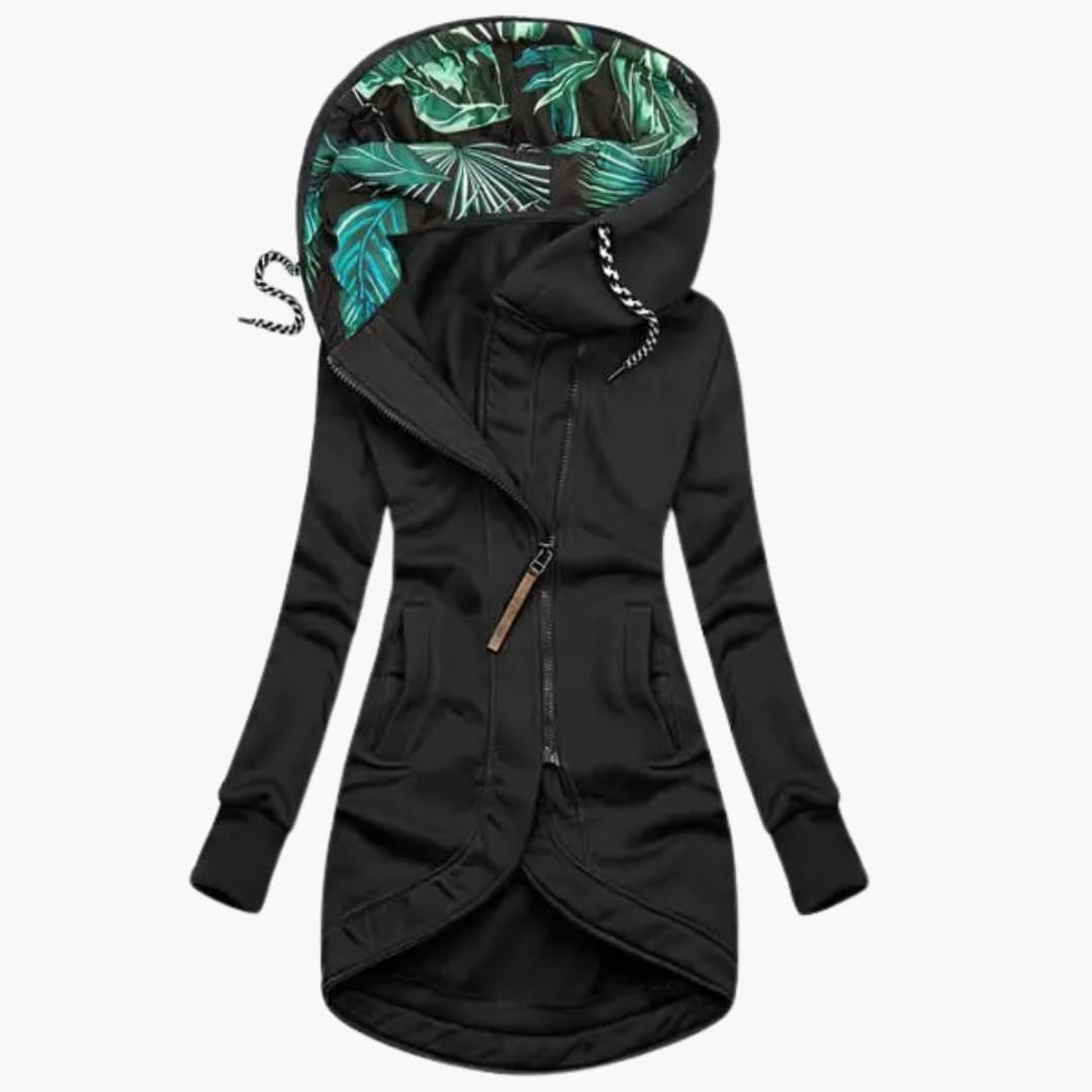 Sweat à capuche Femme Motif Feuille Tropicale
