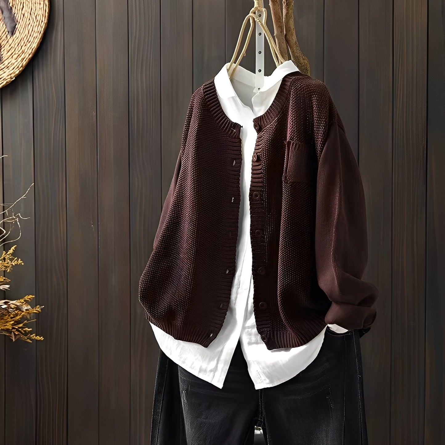 Cardigan élégant Femme Classique Lacé