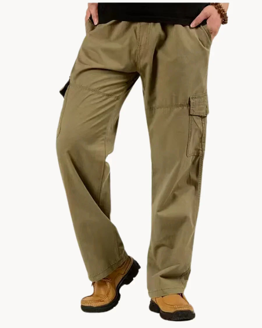 Pantalon cargo homme polaire douce confort