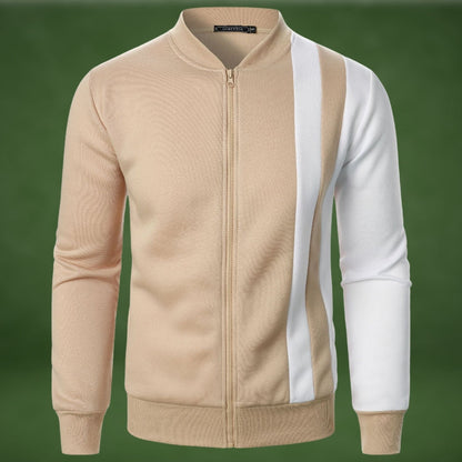 Sweatshirt sportif, fermeture éclair, mélange de polyester