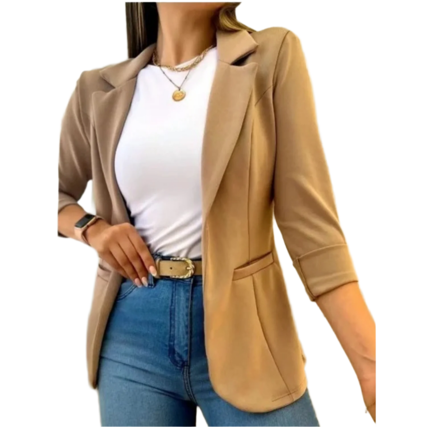 Blazer femme stylé effet vintage
