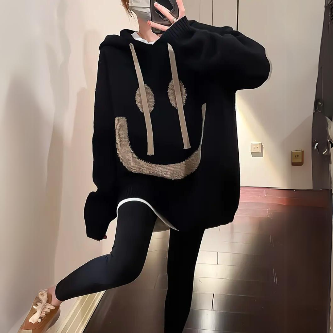 Sweat à capuche doux et chaud pour femme