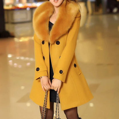 Manteau de fourrure de luxe Veste élégante pour femme