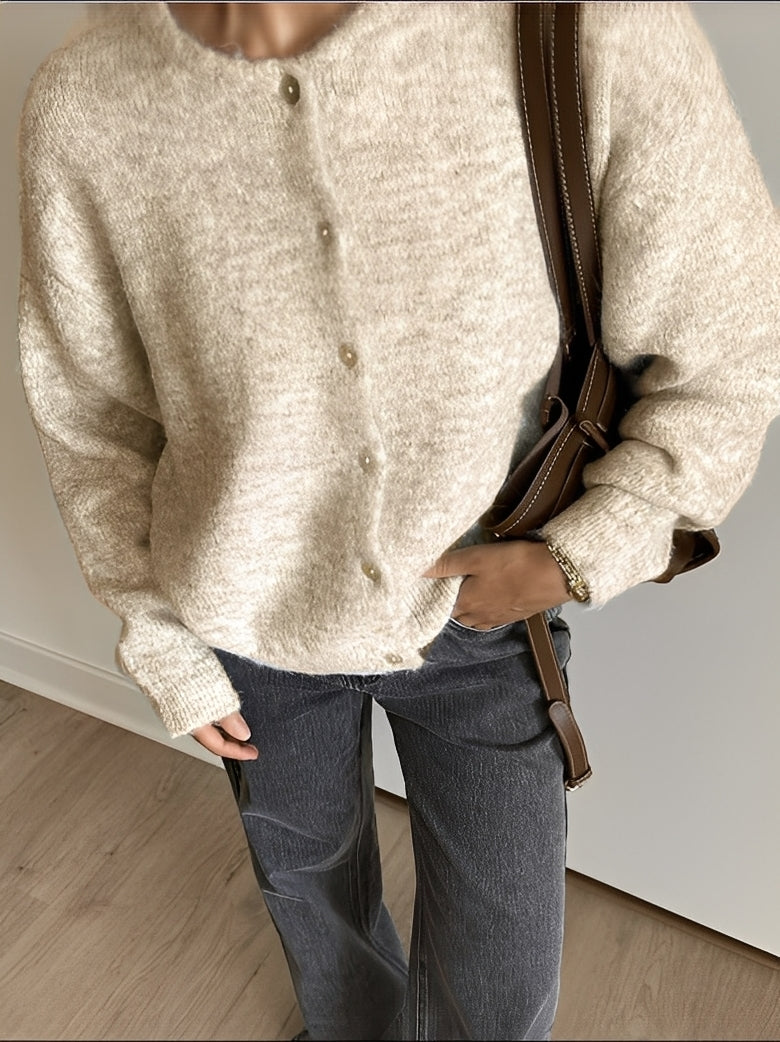 Manteau en laine vintage pour femme, classique, à boutons