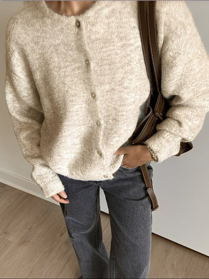 Manteau en laine vintage pour femme, classique, à boutons