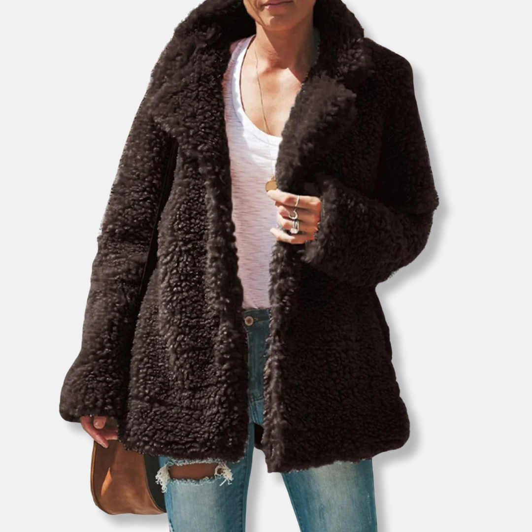 Manteau polaire doux Oversize Teddy