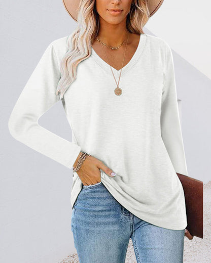 Les chaussures et accessoires pour femmes ne sont pas pertinents, le titre est également incorrect, par conséquent
T-shirt femme manches longues col V