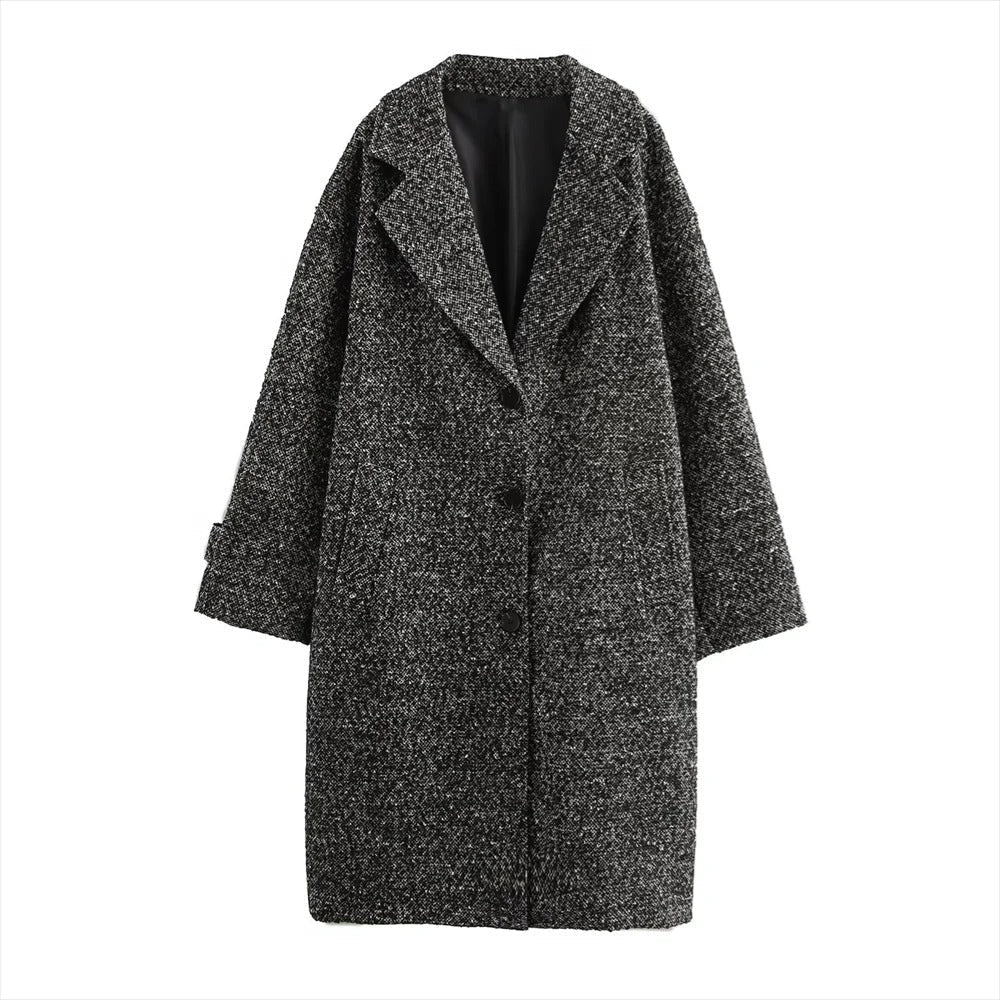 Élégant manteau en laine, design classique