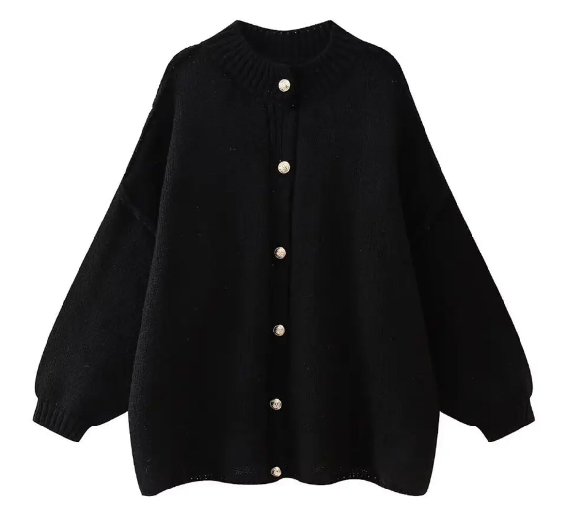 Gilet en maille souple oversized pour femme