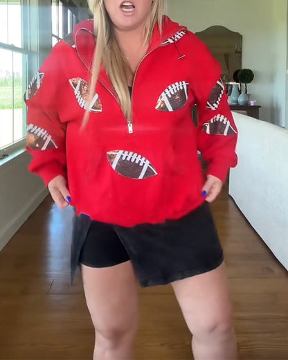 Robe de rugby pailletée à sequins