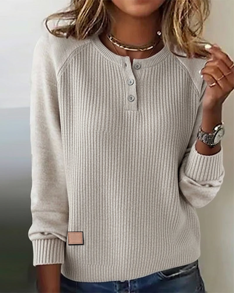 Robe raglan élégante boutonnée moderne