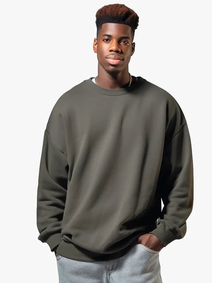 Pull décontracté à col rond pour homme