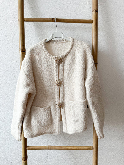 Veste en teddy doux Chic décontracté Manteau en peluche