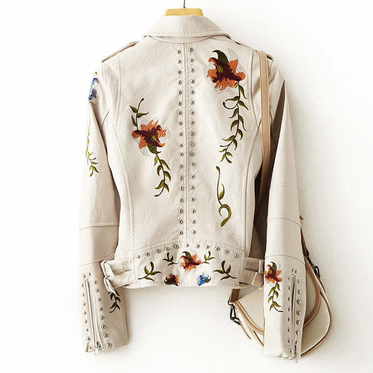 Damen Retro Blumen Jacke Chic Stil - IdealeKleiden