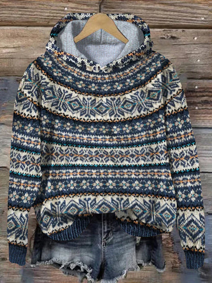 Stylischer Frauenpullover Norweger Design - IdealeKleiden