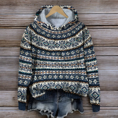 Hoodie Hiver Chaud Tricoté Islandais
