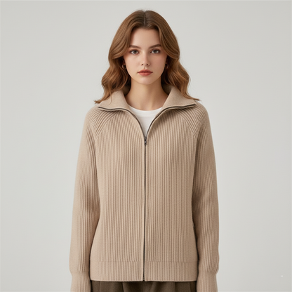 Cardigan stylé Slim Fit en maille côtelée