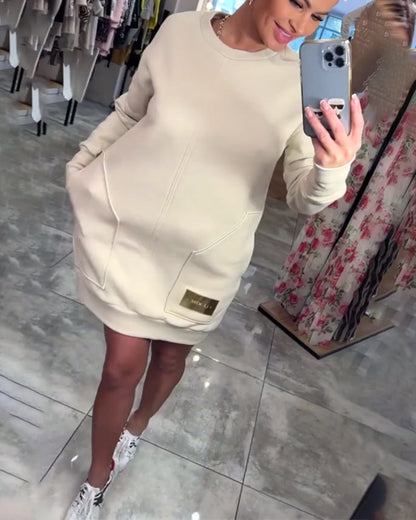 Pulls à manches longues tendance avec poche pratique