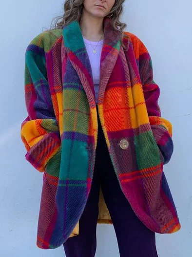 Veste femme colorée style oversize