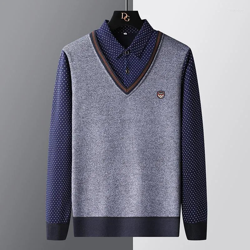 Pull polo homme