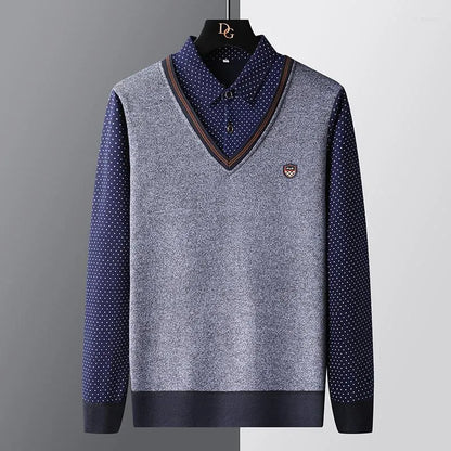 Pull polo homme