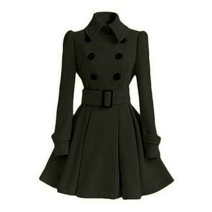 Trench-coat coupe-vent tendance pour femme