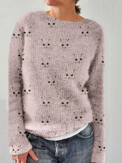 Katzen Sweatshirt Mode Design - IdealeKleiden