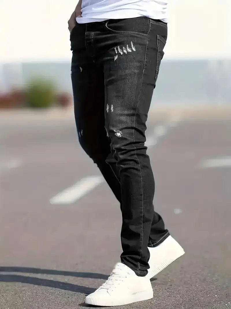 Herren Ripped Jeans Lässig Casual - IdealeKleiden