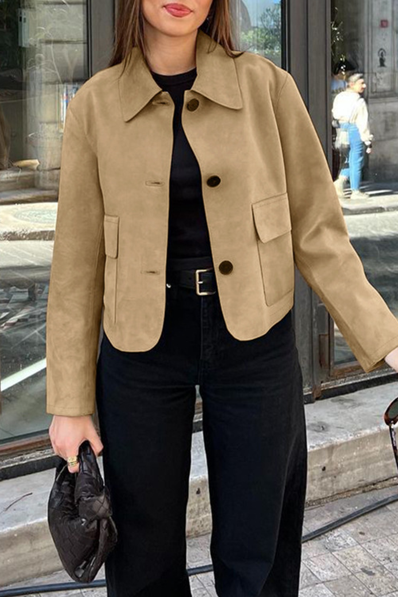 Veste décontractée élégante à boutons