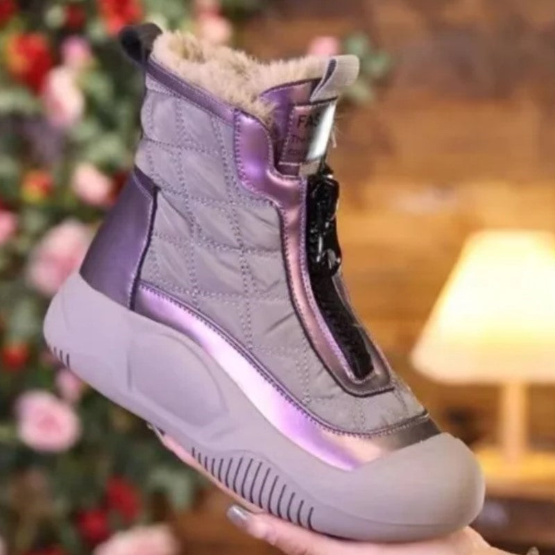 Bottes d'hiver imperméables au design rétro