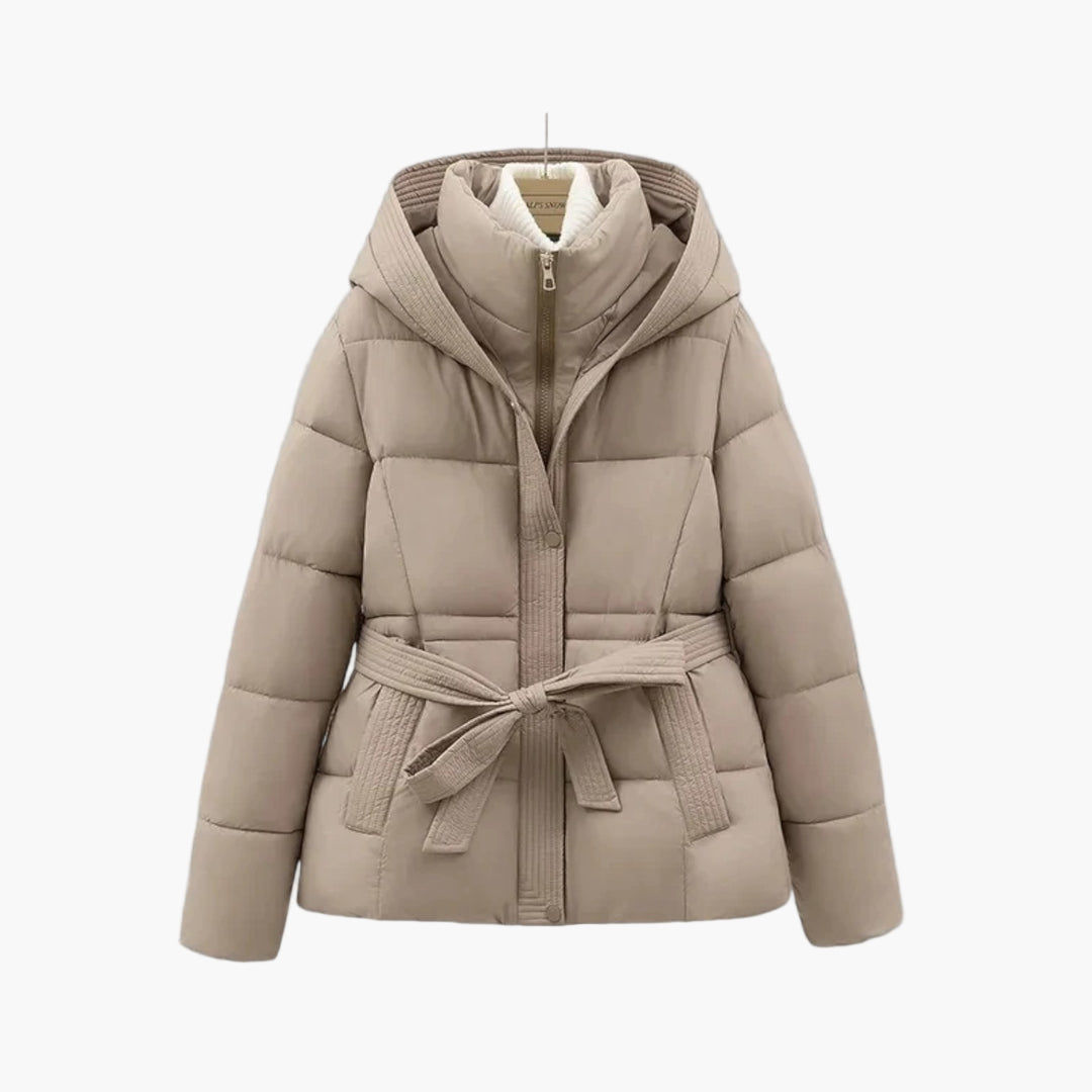 Isabella Doudoune d'hiver pour femme avec ceinture chaude et isolée