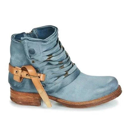 Bottines Rétro Femme Mariage Talon Carré