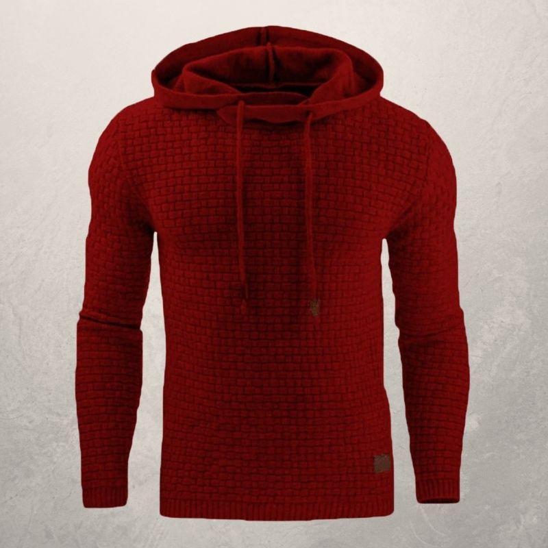 Sweat-shirt à capuche élégant en tricot ajusté