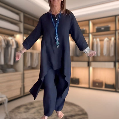 Ensemble deux pièces oversize décontracté femme