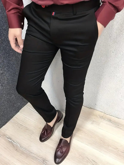 Pantalon de costume slim homme élégant