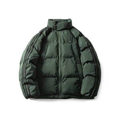 Gilet en tricot pour homme, chaud, rayé, en coton