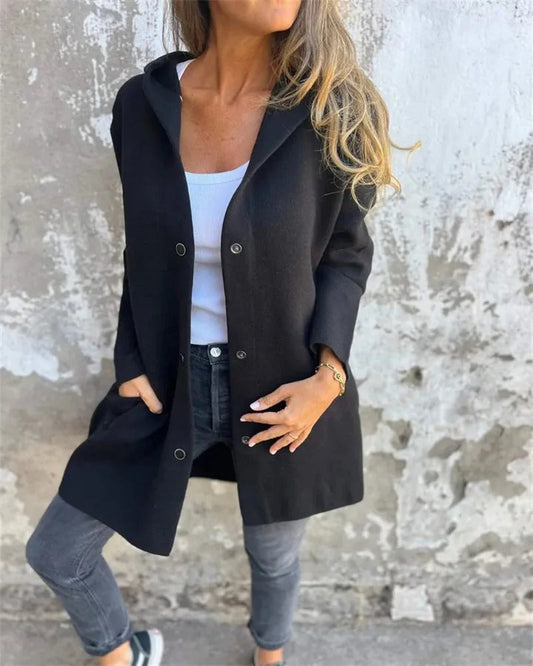 Bequemer Hoodie Cardigan Damen - IdealeKleiden