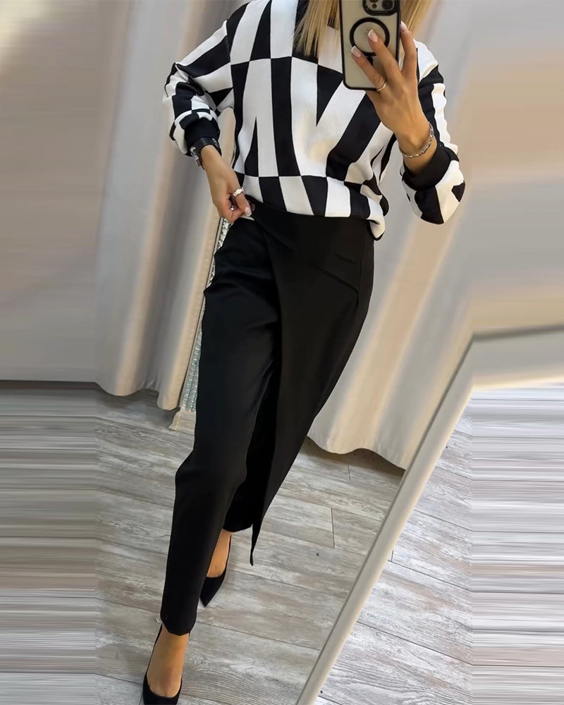 Frauenkleid V-Ausschnitt Rundhals - IdealeKleiden