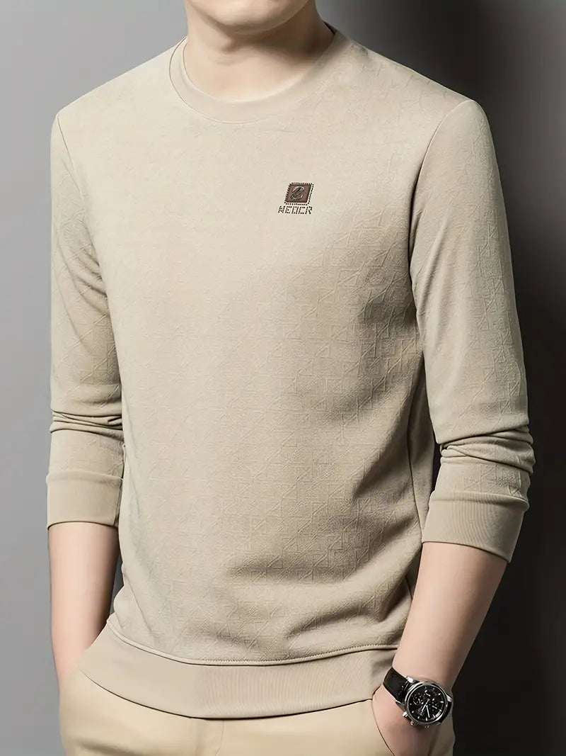 Pull décontracté col rond homme