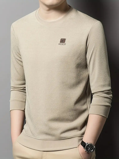 Pull décontracté col rond homme