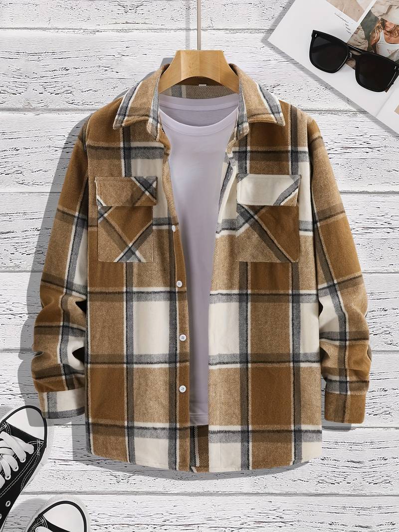Jonathan – Chemise à carreaux moderne pour homme