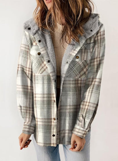 Chemise à carreaux pour homme, veste en flanelle, hiver