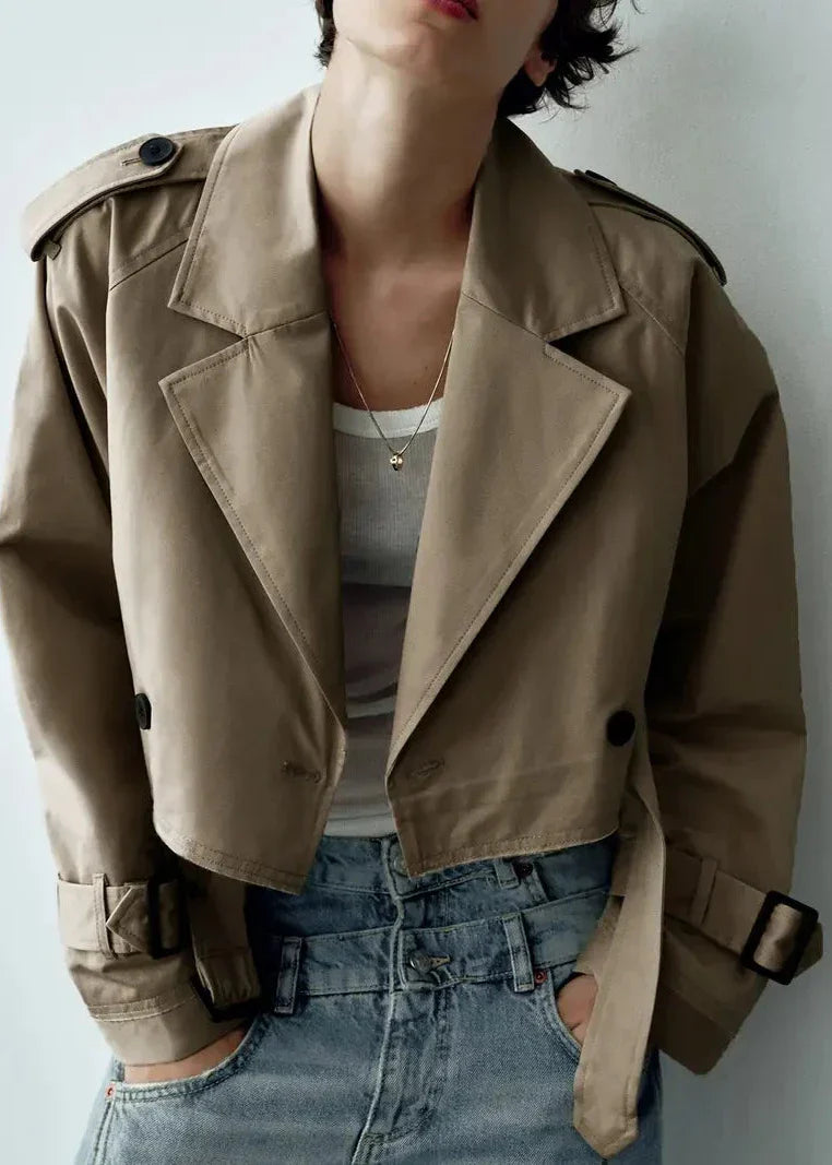 Coupe-vent court pour femme Sportif